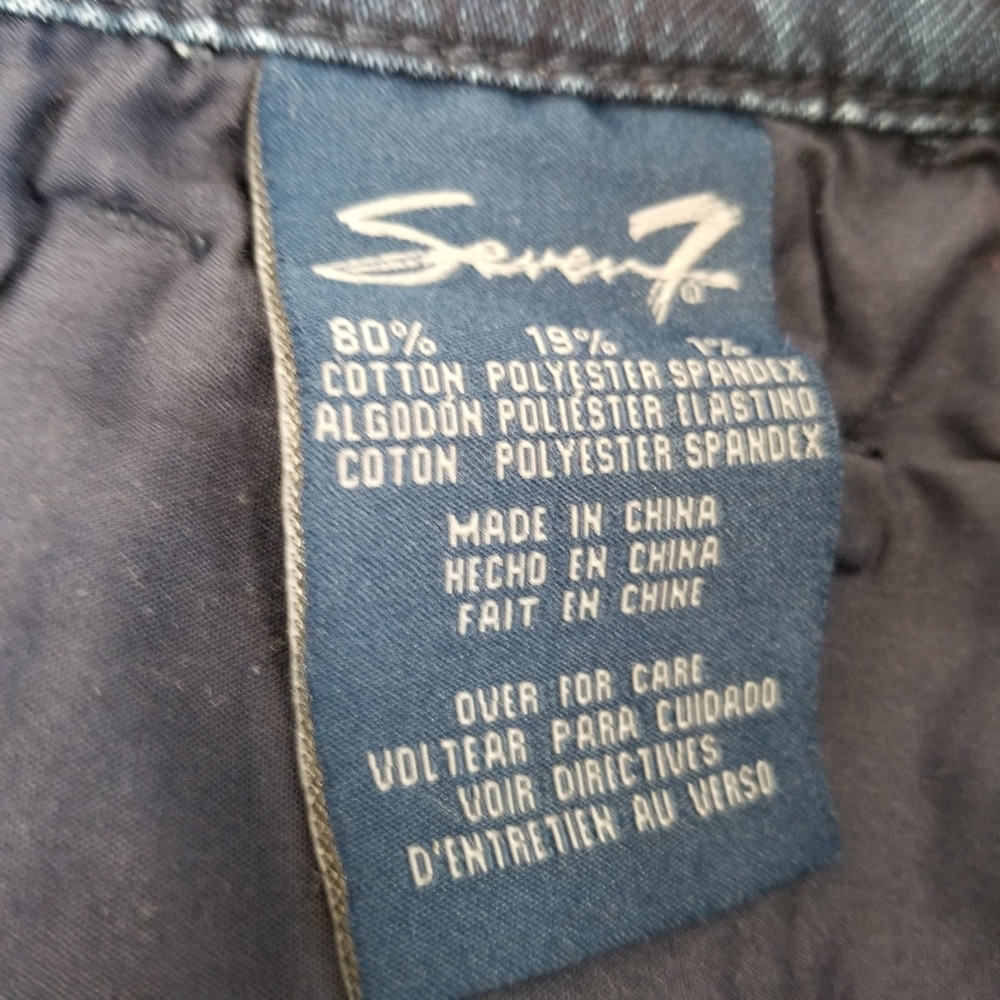 Seven7 Girlfriend Splatter Jeans Size 8 - Picture 7 of 7